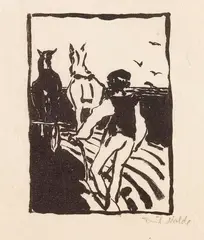 Der Pflüger by Emil Nolde, 1911, Lithograph, sold May 2011