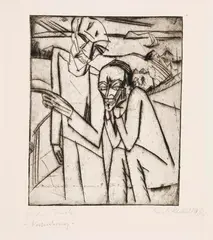 Der Versucher by Erich Heckel, 1913, Drypoint, sold May 2011
