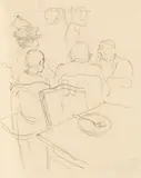 George Grosz, Im Restaurant