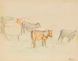 Oskar Kokoschka, Kühe in Elrig