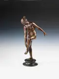 Louis Tuaillon, Die Sandalenbinderin, 1886, Bronze