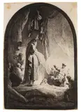 Die große Auferweckung des Lazarus by Rembrandt Harmensz van Rijn, 1632, Etching, sold May 2011