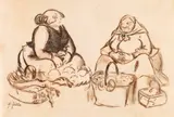 Heinrich Zille, Zwei Marktfrauen