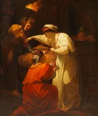 Angelika Kauffmann, Nach - Kleopatra schmückt das Grab von Marcus Antonius, 1800, Oil on canvas