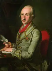 Johann Wilhelm Hoffnas, Umkreis - Kurfürst Karl Theodor von Mannheim in Uniform, 1772, Oil on canvas
