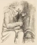 Abschied und Tod. by Käthe Kollwitz, 1923, Chalk lithograph, sold May 2011