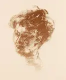 Emil Nolde, Lis (Lis Vilstrup), 1907, Lithograph