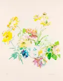 Herbstblumen by Oskar Kokoschka, 1968, Lithograph in colours, sold May 2011