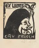 Exlibris Emmy Frisch by Ernst Ludwig Kirchner, 1908-1909, Woodcut, sold May 2011