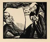 Die Tote by Erich Heckel, 1912, Woodcut, sold May 2011