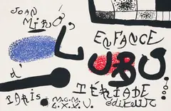 4 Blätter aus: L'Enfance d'Ubu by Joan Miró, 1975, Lithograph in colours, sold May 2011