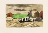 Georges Braque, Barque sur la plage, 1961, Etching and aquatint