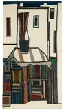 Josef Karl Nerud, Café auf Ibiza, 1964, Oil on canvas