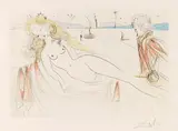 Vénus au joueur d'orgue by Salvador Dalí, 1971, Etching, sold May 2011