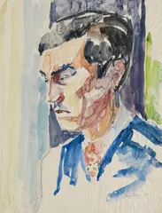 Selbstporträt by Eduard Bargheer, 1936, Watercolour, sold May 2011