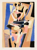 Gino Severini, La Danseuse, 1955, Lithograph in colours