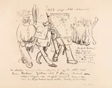 Edvard Munch, Karikatur: Die Arretierung
