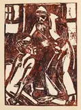 Christian Rohlfs, Rückkehr des verlorenen Sohnes, 1916, Woodcut