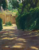 Spanischer Garten by Maria del Pilar von Bayern, 1926, Oil on canvas, sold May 2011