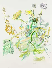 Kürbis by Oskar Kokoschka, 1944, Lithograph in colours, sold May 2011