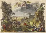 Johann Wolfgang Baumgartner, Nach - Vier Jahreszeiten, 1750, Engraving