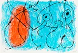 Aus: Le Lézard aux plumes d'or by Joan Miró, 1967, Lithograph in colours, sold May 2011