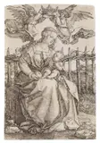 Jungfrau von zwei Engeln gekrönt by Albrecht Durer, 1518, Engraving, sold May 2011