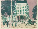 Pierre Bonnard, Les Boulevards, 1900, Lithograph in colours