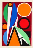 Auguste Herbin, Ohne Titel, 1957, Silkscreen in colours