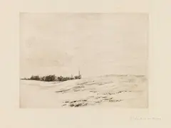 Fischerdorf by Max Liebermann, 1896, Drypoint, sold May 2011
