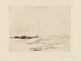 Max Liebermann, Fischerdorf, 1896, Drypoint