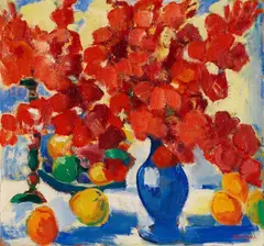Friedrich Ludwig, Blumenbild, 1960, Oil on fibreboard