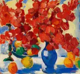 Friedrich Ludwig, Blumenbild, 1960, Oil on fibreboard
