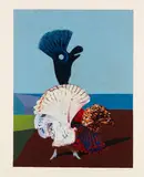 Max Ernst, Danseuse espagnole au bord de la mer, 1973, Silkscreen in colours