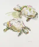 Schildkröten by Oskar Kokoschka, 1968, Lithograph in colours, sold May 2011