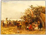 Heinrich Breling, Landsknechtlager, Oil on panel