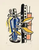 Fernand Léger, Aus: Album de 10 Sérigraphies, 1951, Silkscreen in colours