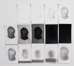 Von Weiß zu Schwarz - von scharf zu unscharf by Martin Kippenberger, 1979, Black and white photograph, sold May 2011