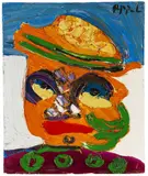 Karel Appel, Portrait of a Farmer, 1976, Acrylic on canvas