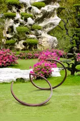 Alf Lechner, Kreis-Teilung, 1990, Sculpture