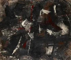 17/III, 56 by Peter Brüning, 1956, Oil on fibreboard, sold May 2011