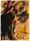 Walter Stöhrer, 2 Blätter zu "Der Kopf des Vitus Bering", 1975, Gouache