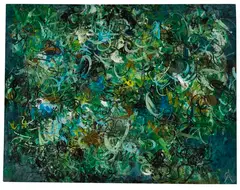 64/Mz 7 by Rolf Cavael, 1964, Oil, sold May 2011