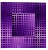 Victor Vasarely, Monocolour violet/violet, 1971, Multiple