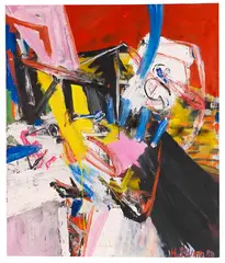 Ohne Titel by Helmut Sturm, 1980, Oil on canvas, sold May 2011