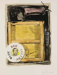 Souvenir by Jasper Johns, 1970, Lithograph in colours, sold May 2011