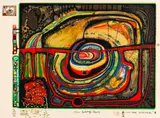 Die fünfte Augenwaage by Friedensreich Hundertwasser, 1971, Silkscreen in colours, sold May 2011