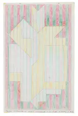 Victor Vasarely, Para Vista, 1966, Coloured crayon drawing