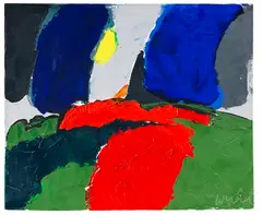 Maurice Wyckaert, Presque un clair du lune, 1967, Acrylic on canvas