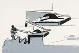 Neo Rauch, Ohne Titel, 1996, Silkscreen in colours